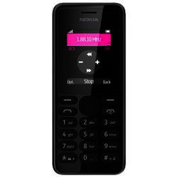 Nokia 108 GSM Mobile Phone 1.8 Screen, microSDHC slot, Black